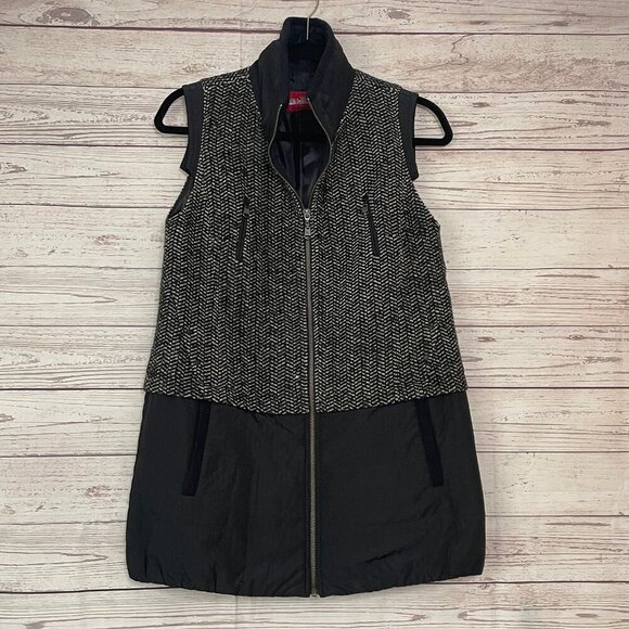 Key Wear Ladies Two-Tone Long Vest Size Small - Picture 1 of 9
